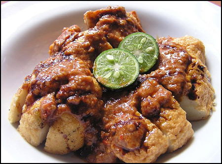 Typical food Bandung Indonesian