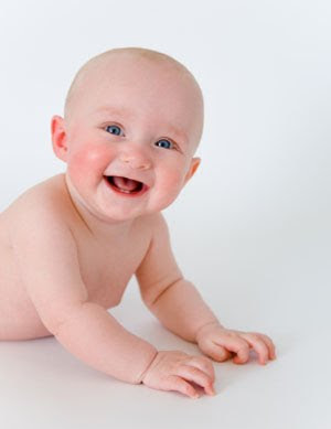 Baby girl laughing stills
