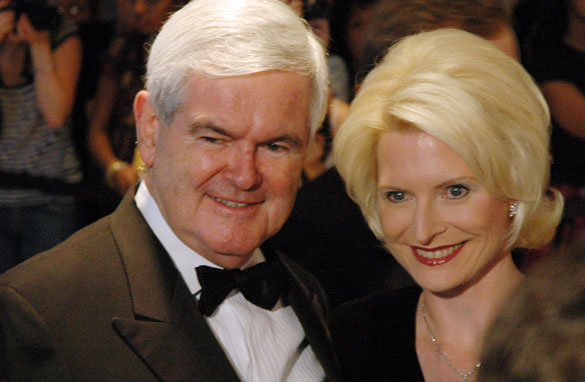 Newt and his third wife,