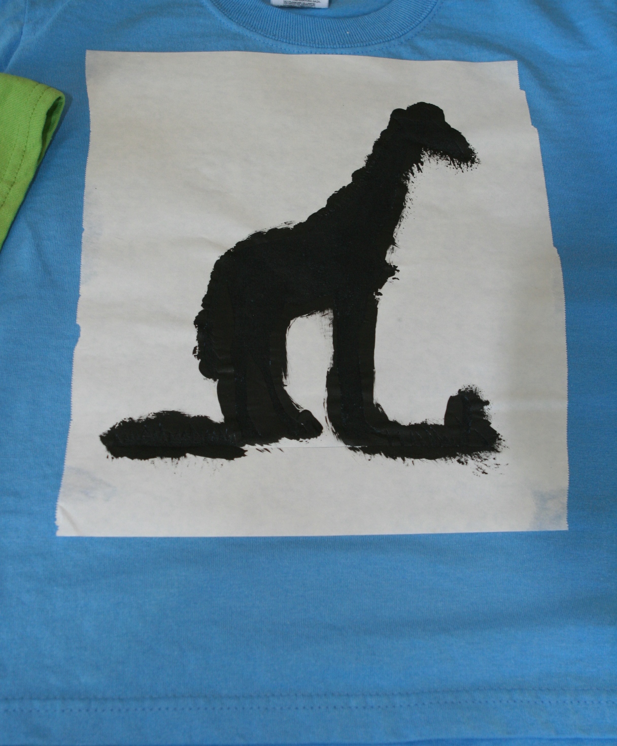 [Giraffe+shirt+before+stencil+removed.JPG]