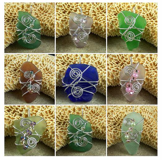 Success Bound New Sea Glass Pendants on eBay!