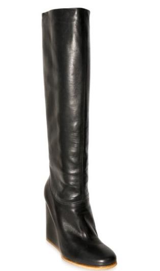 Lanvin wedge black boots