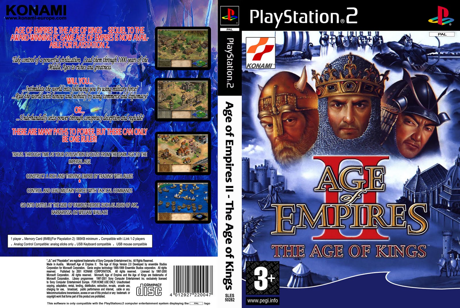 Age Of Empires II The Age Of Kings PS2 Capas De Filmes Grátis