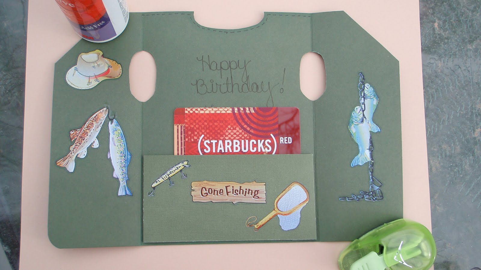 Cottage Country Charms Fishing Vest Card