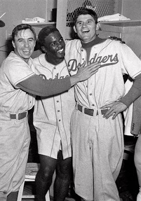 Jackie Robinson And Pee Wee Reese Poster
