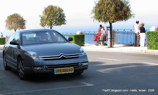 Citroen C6 на побережье Средиземного моря в Хайфе