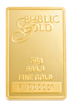 PUBLIC GOLD BAR 50 GRAM