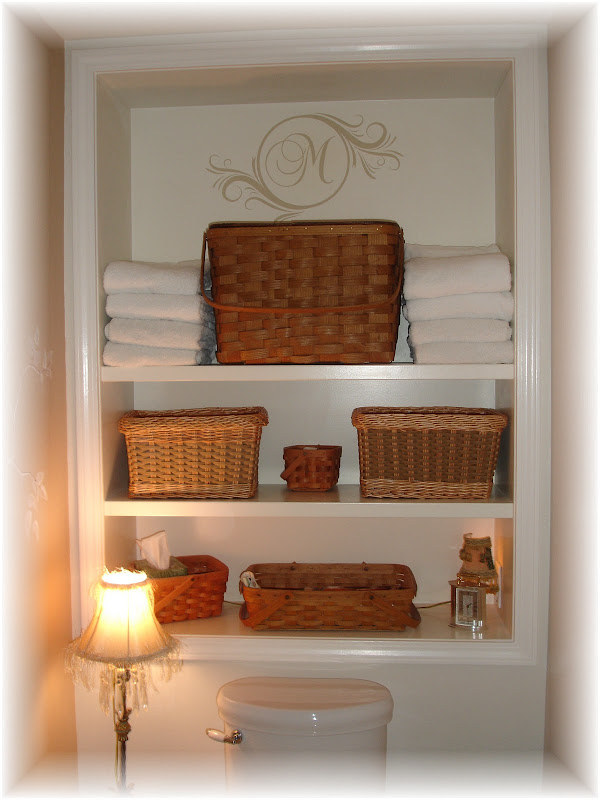 Built-ins above toilet title=
