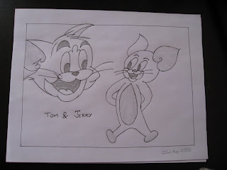 Pencil Sketches and Drawings: Tom & Jerry