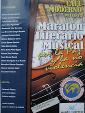 MARATÓN LITERARIO MUSICAL EN EL CAFÉ MODERNO -SALAMANCA- "Por la PAZ y la NO-VIOLENCIA"