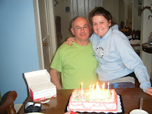 kasey and papaws birthday,she always has to sit on his lap .