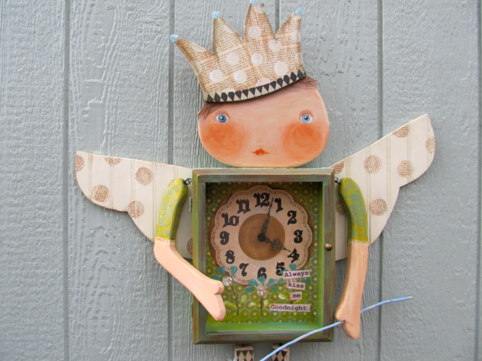 Cottage Hill Fairy Nursery Wall Clock