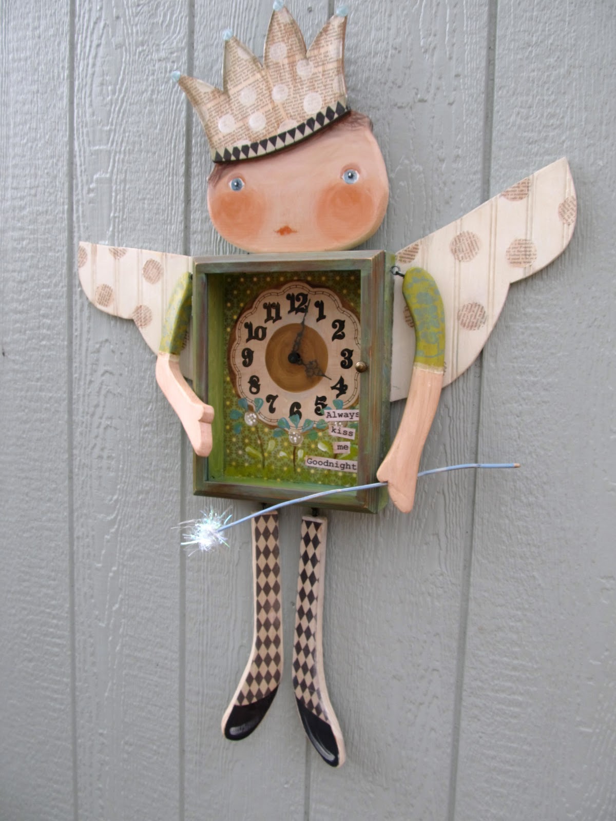 Cottage Hill Fairy Nursery Wall Clock