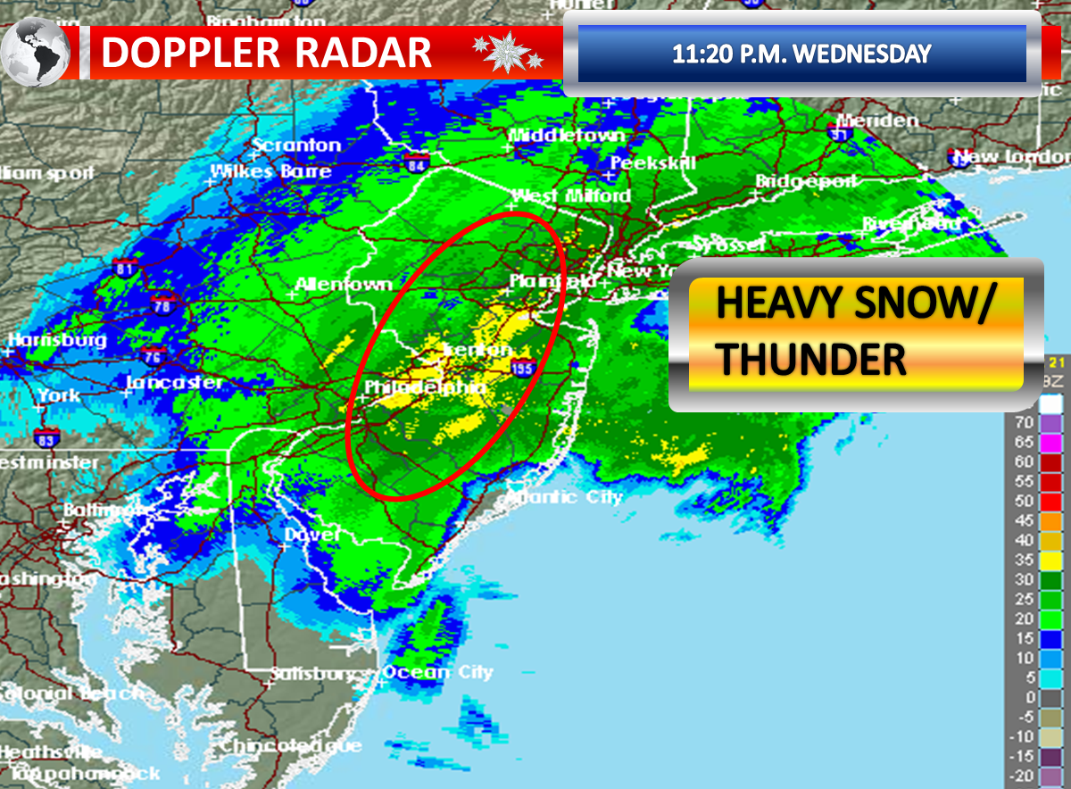 Central And Southern New Jersey Weather Snowy and Windy...
