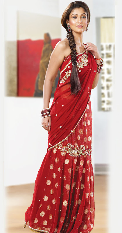 Actress Nayanthara Latest Sexy Sarees Pic unseen pics