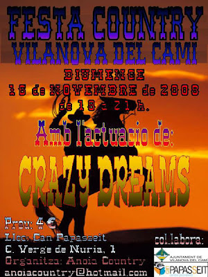 Festa i concert dels Crazy Dreams a Vilanova del Camí