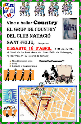Festa country al Club Natació Sant Feliu