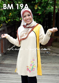 t-shirt labuh muslimah