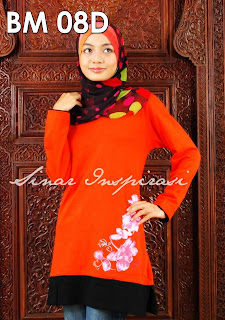 t-shirt labuh muslimah