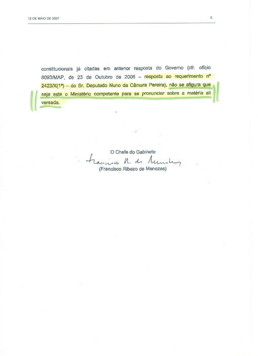 GAZZETTA UFFICIALE DELLA REPUBBLICA DI PORTOGALLO "DIARIO DA REPUBLICA" DEL 12 MAGGIO 2007-PAG.3
