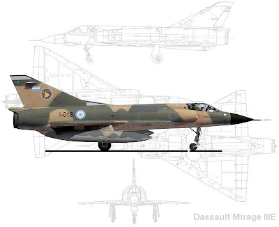 Aviones de la Fuerza Aérea Argentina Mirage+III