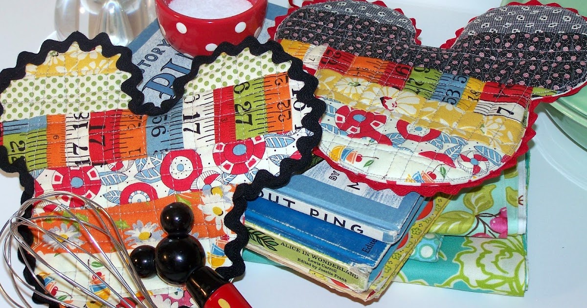 Quilt Taffy Mickey Mouse Hotpad / Potholder Tutorial
