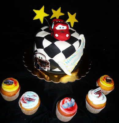 Specialty Birthday Cakes on Com  Custom Cars Cupcake Tree With Custom Cake Topper Queens New York