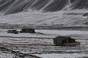 Summer houses outside Longyearbyen