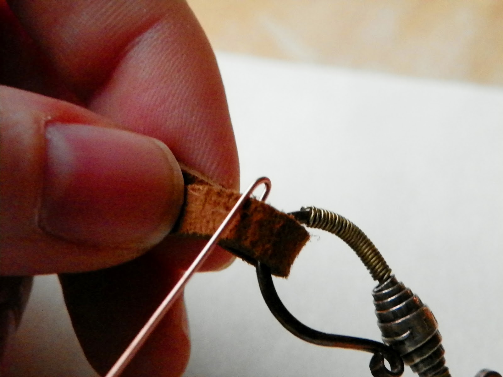 Technique Tuesday WireWrapped Leather Ends Fashion and Jewelry