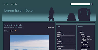 girls layout Girls blogger template