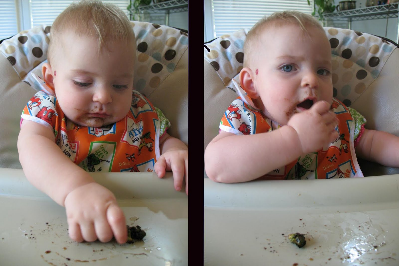 Your baby eats WHAT?! Roasted Brussels Sprouts recipe for baby led weaning