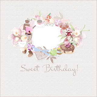 Digital Scrapbooking Illustrations Freebie - Sweet Birthday