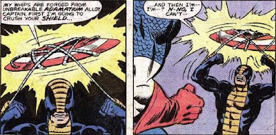 Hint--this attempt to detroy Cap's shield fails