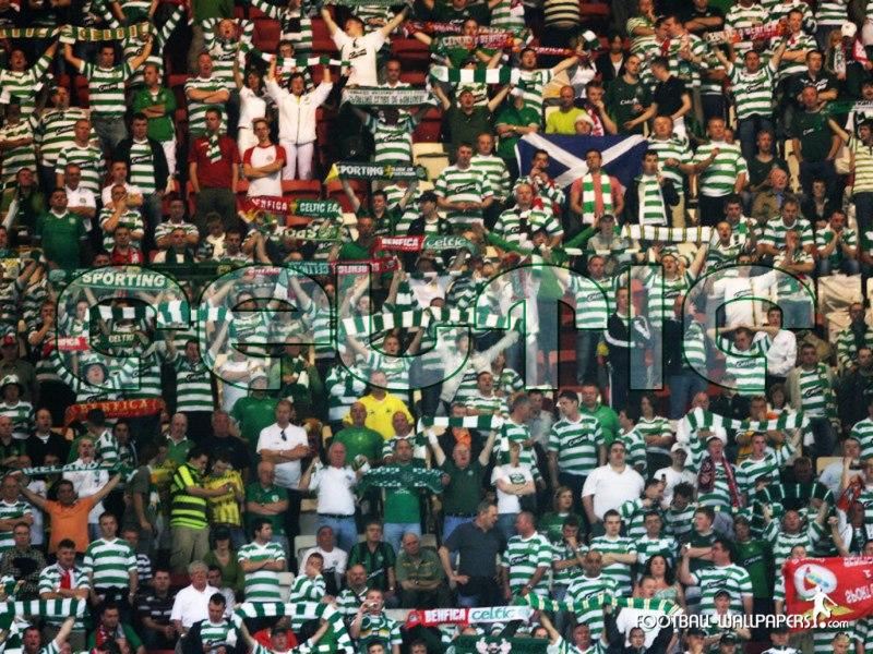 கால்பந்து ரசிகர்களின் குதூகலிப்பு  Celtic+Fans..