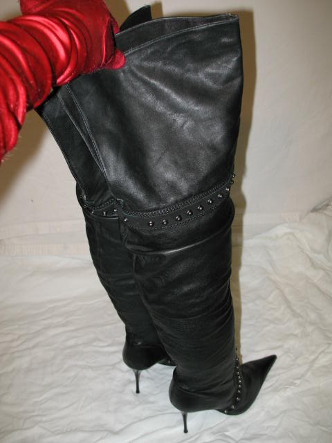 aldo thigh high leather boots