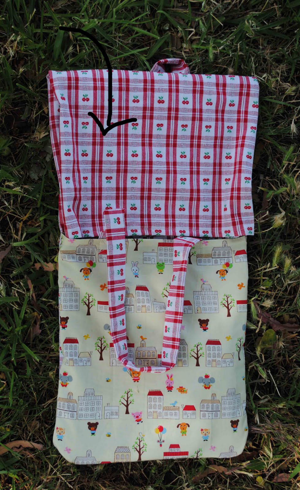 zakka life How To Sew a Picnic Blanket Tote