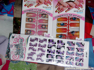 shopping day for nail art 3 d sticker fake nails at centre point kota kinabalu