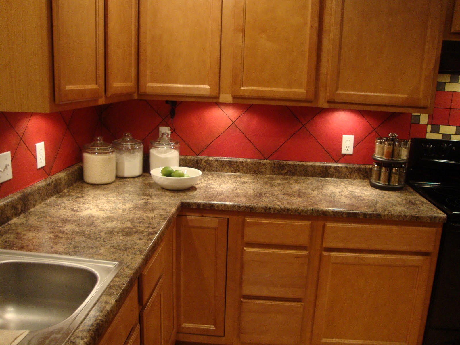 Decoupaged Backsplash Tutorial Just Jonie