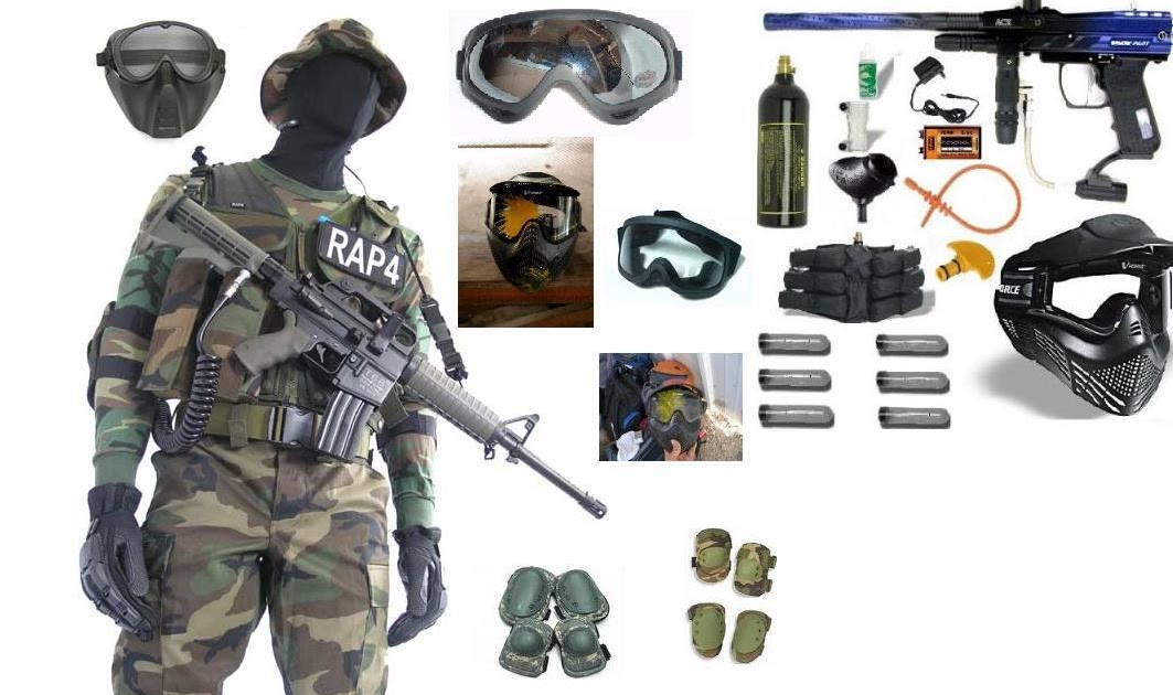 esportes de aventura 9a Equipamentos para o Paintball