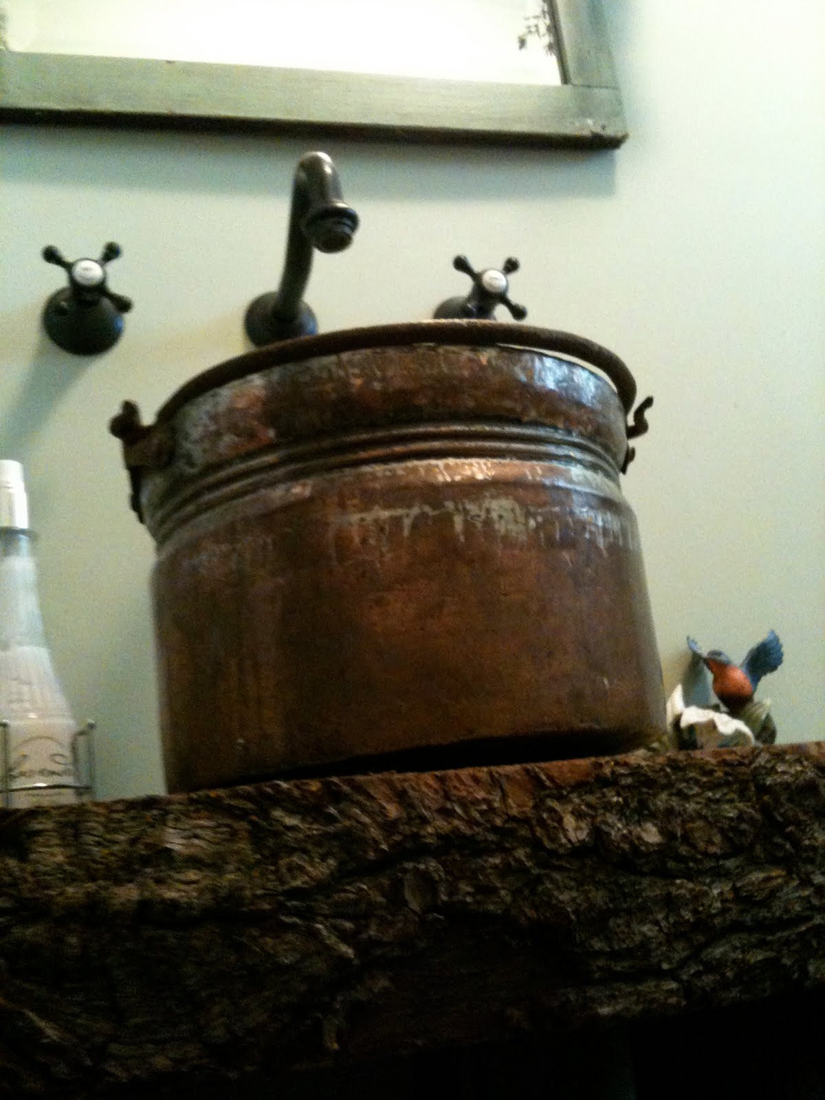 Copper Bucket Vessel Sink The Pink Pixie Forest