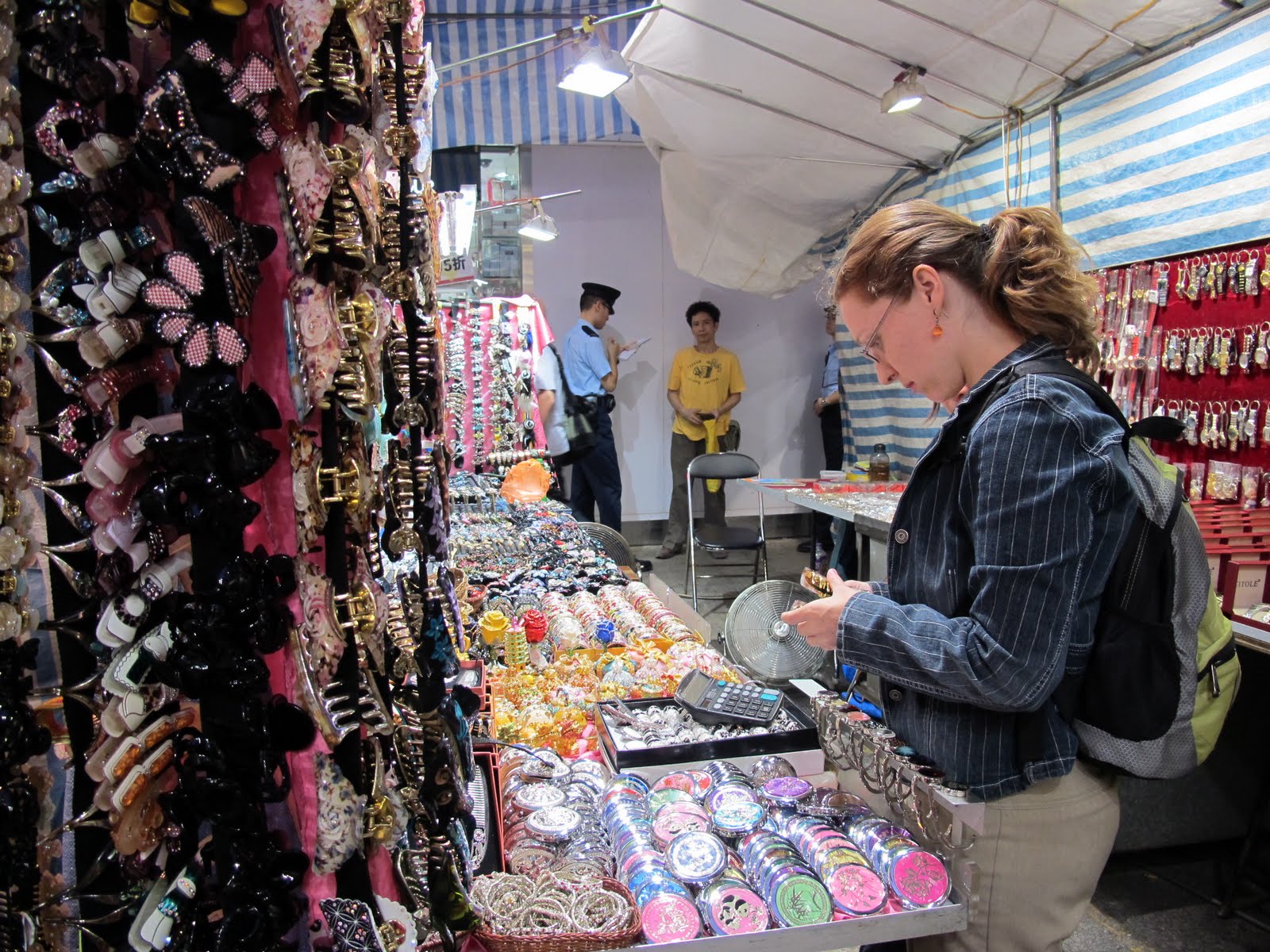 Elaine Teaching in America Walking Around Ladies Street