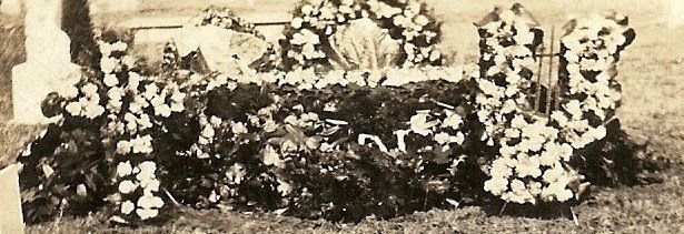 Flowers on Volna's grave