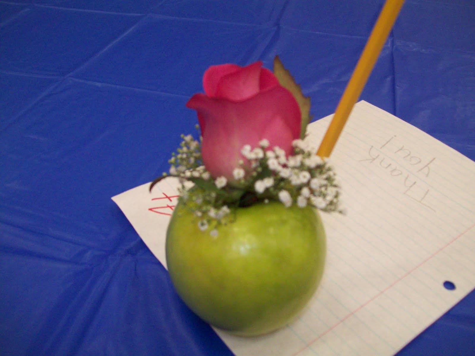 What I create when I think I'm Martha Stewart Apple Vase Centerpieces