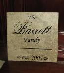 Personalized Name Plaque 13x13 $30