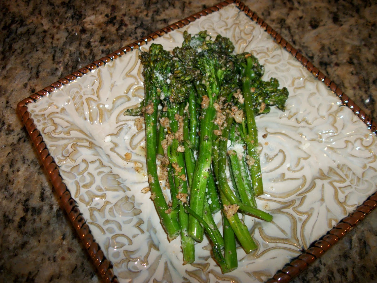Kaitlin in the Kitchen Sauteed Parmesan Garlic Butter Broccolini
