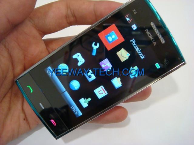 Nokia X6 Screen