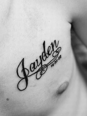 Tattoos of Names on Chest Tattoos of names on one's chest can intend more