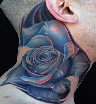 Neck tattoo are very popular tattoo designs because these tattoos are full 