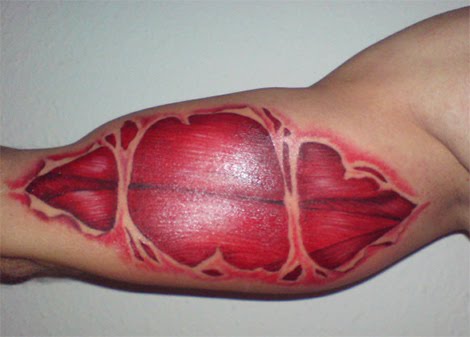 ripped skin tattoo. Ripped Skin Ink Tattoo Design