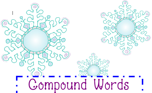 1st Grade Learning Stars: Snowflake Compound Words